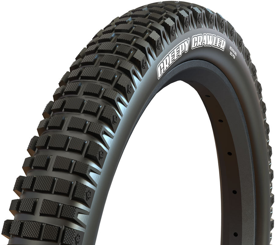 Maxxis Creepy Crawler Tire - 20 x 2.5 Clincher Wire BLK Super Tacky Trials Rear