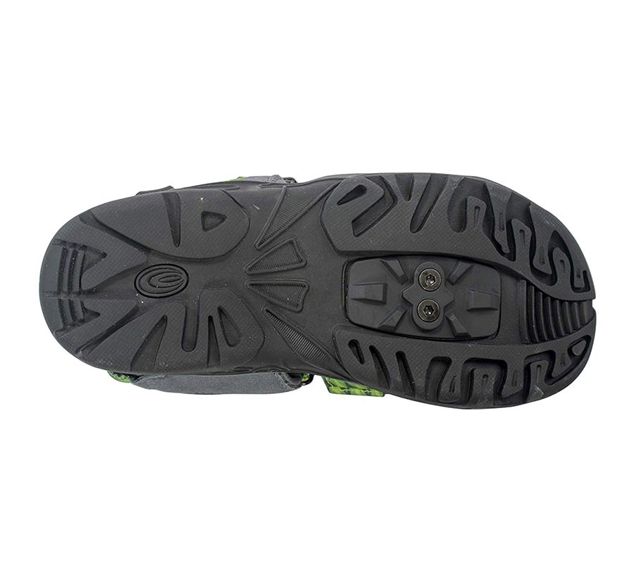 Exustar E-SS515 Clipless Sandals Green 45-46 Euro or 11-12 US