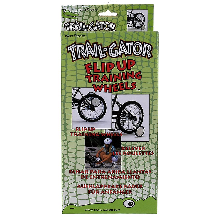 Trail-Gator Flip Up Training Wheels 12'' to 20'' Silver
