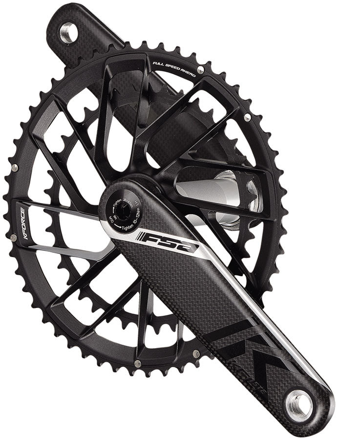 Full Speed Ahead K-Force Team Edition 2x Crankset -175mm 48/32t 11-Speed Direct Mount Chainring 386EVO Spindle Carbon/BLK