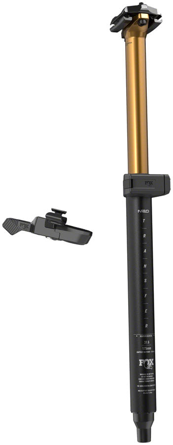 FOX Transfer Neo Factory Series Wireless Dropper Seatpost - 34.9 mm 225 mm Internal Routing Kashima Coat