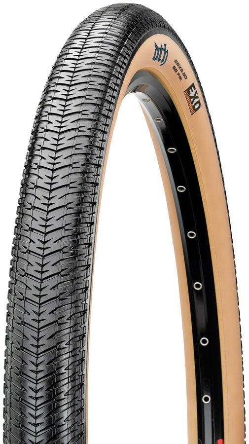 Maxxis DTH Tire - 26 x 2.3 Clincher Wire Black/Dark Tan Dual EXO