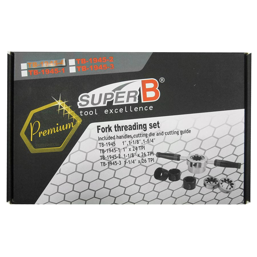 Super-B TB-19454 Fork Threading Tool 1''-24TPI & 1-1/8''-26TPI