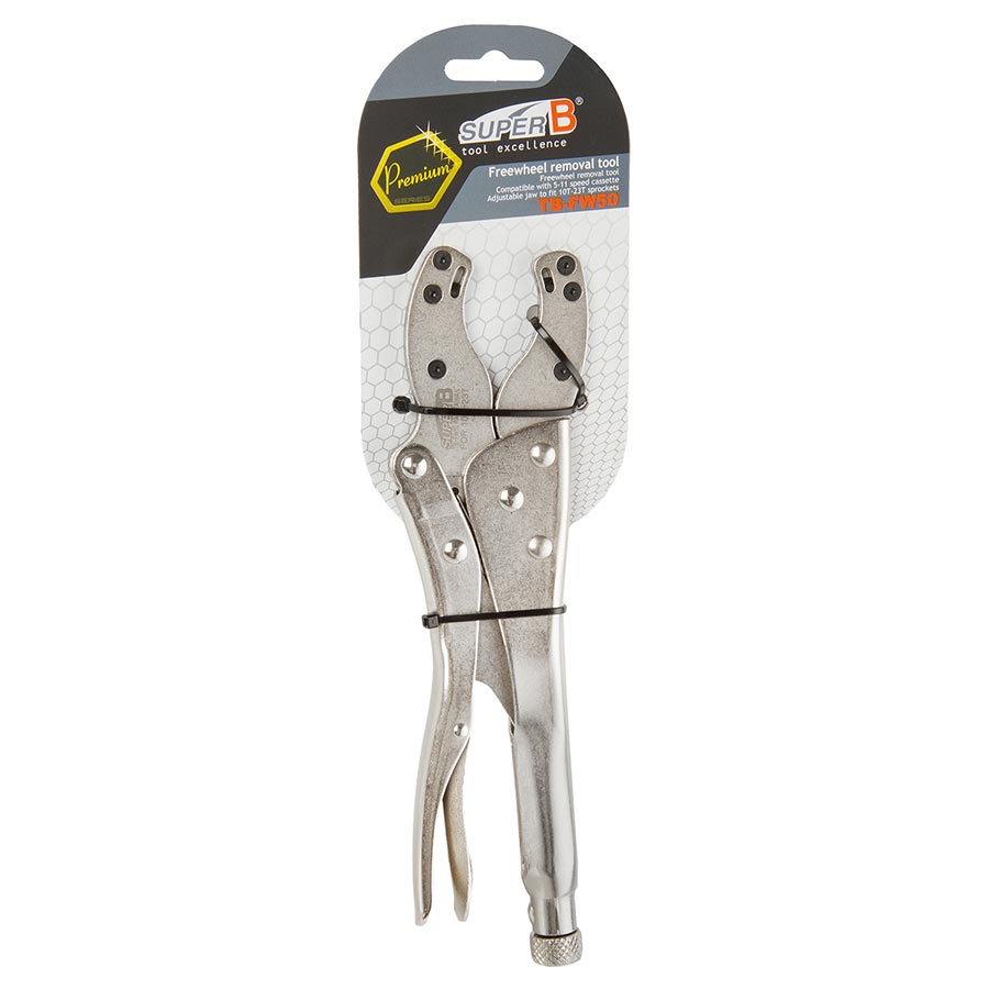 Super-B TB-FW50 Vise grip style freewheel holder Adjusts for 10 to 23T cogs