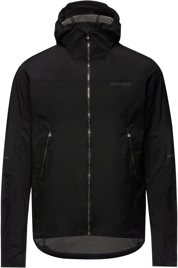 Gorewear Fernflow Hooded Windbreaker - Black Men's X-Large