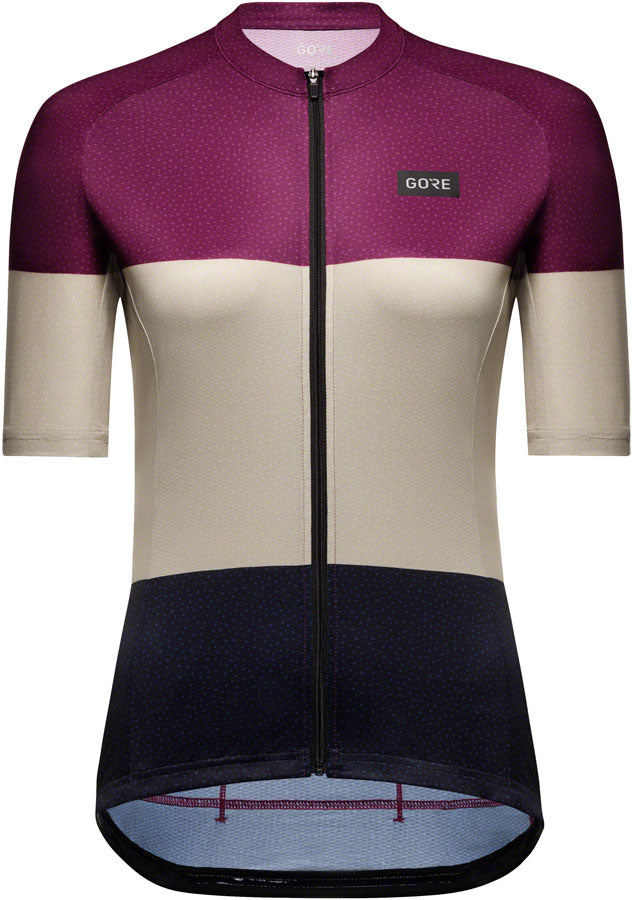 Gorewear Spirit Stripes Jersey - Purple/Beige Women's Medium 8/10